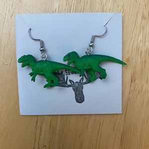 Dangle dinosaur earrings
